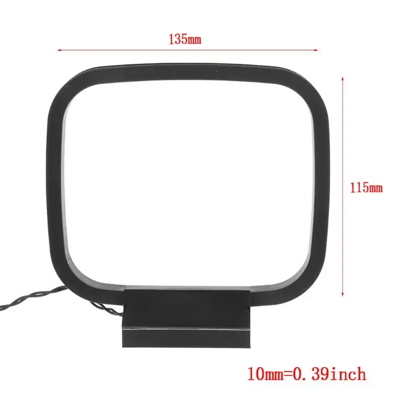 Dlenp 1PCS FM Loop Antenna For Receiver With 3-Pin Mini Connector For Sony Chaine Stereo AV Receiver Systems Wholesale