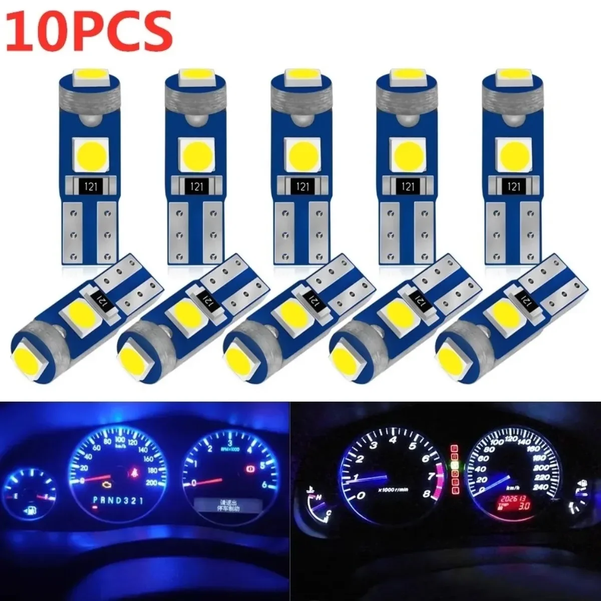 Pop 10Pcs T5 Led Bu…