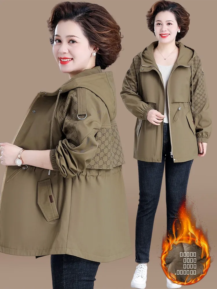 

Модная осенняя верхняя одежда для женщин среднего возраста: теплое пальто оверсайз на флисовой подкладке с карманами, стильная женская куртка