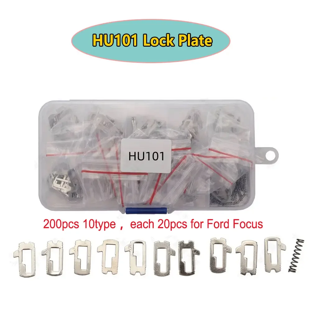 200Pcs/lot for HU101 Lock Plate Car Lock Reed Plate for Ford Focus Car Lock Repair Accessories 10 Types Each 20pcs