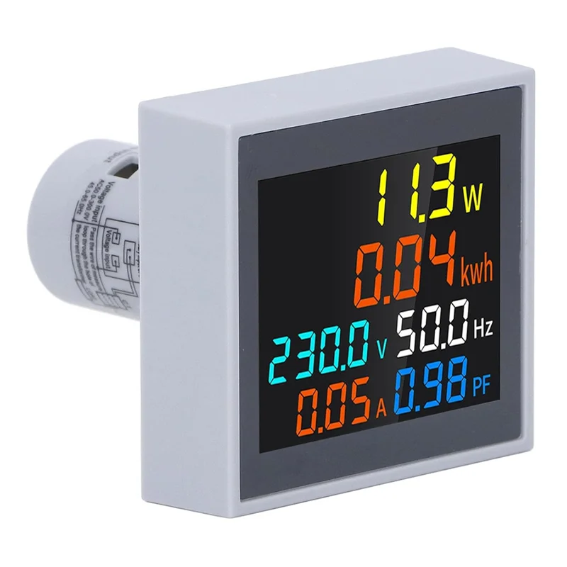 Misuratore digitale multifunzione 6 in 1 Monitor di frequenza di potenza di tensione CA per uso domestico SPM004-[Qahk]