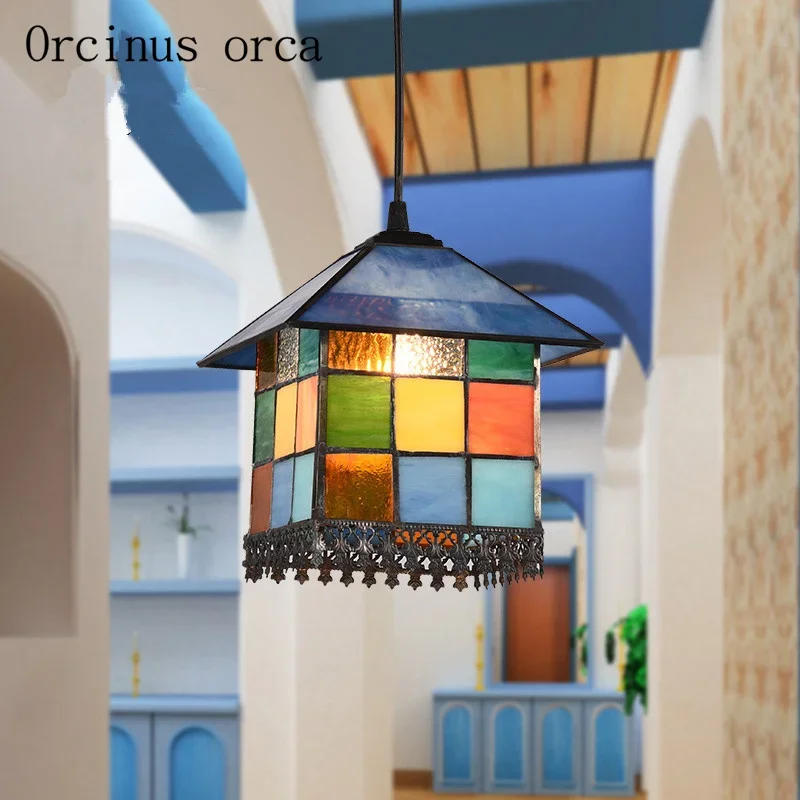 

European style Mediterranean style restaurant, chandeliers, kitchen, bedroom, corridor, balcony, small Chandelier Postage free