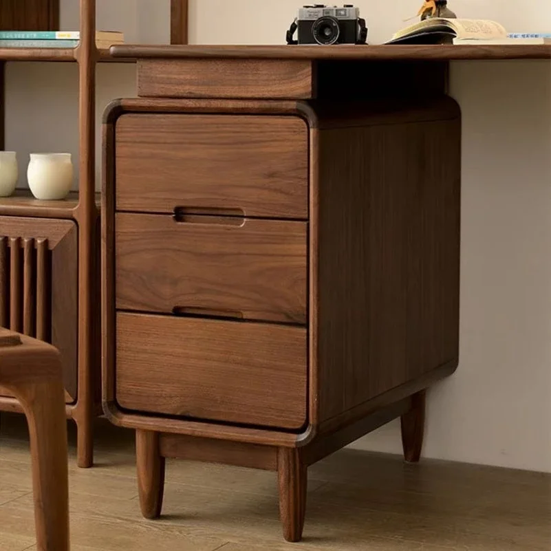 North American black walnut all solid wood desk new Chinese study small apartment modern simple computer