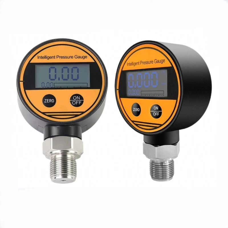 Digital Pressure Gauge LCD Display Measure Air Liquid Oil Water Gas Pressure  Hydraulic Pressure Gauge Sensor SS304 Ues Battery