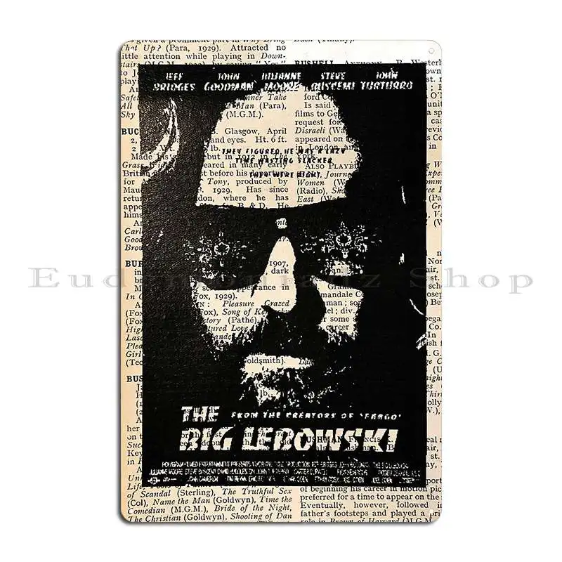 The Big Lebowski Metal Sign Garage Plaques Bar Club Rusty Personalized Tin Sign Poster