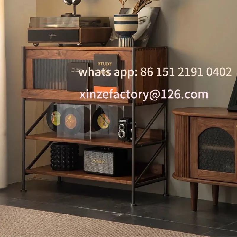 

Customizable Solid Wood Bookshelf Magazine Cabinet Entrance Cabinet