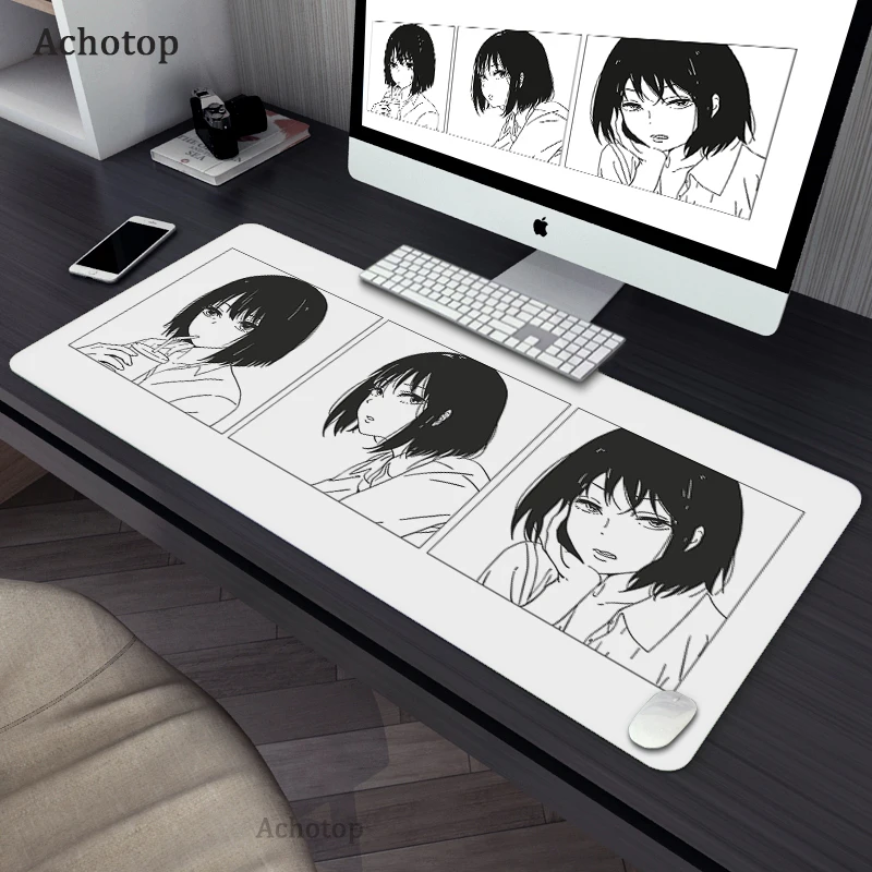 Cute Gaming Mouse Pad Anime Large Computer Mousepad Speed 900x400MM Overlock Edge Cool Cartoon XXL Keyboard Desk Mice Gamer Mat