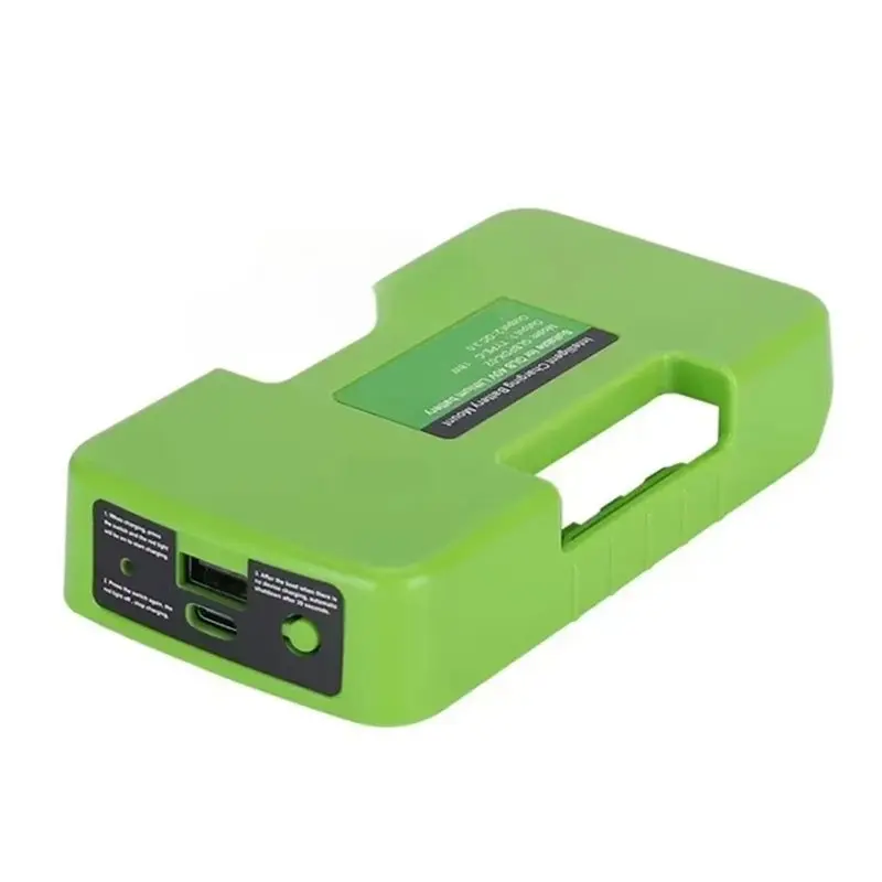 A98E-USB Fast Adapter For /Ryobi/Greenworks 40V Li- Battery Rack Holder USB Type-C Interface For Greenworks