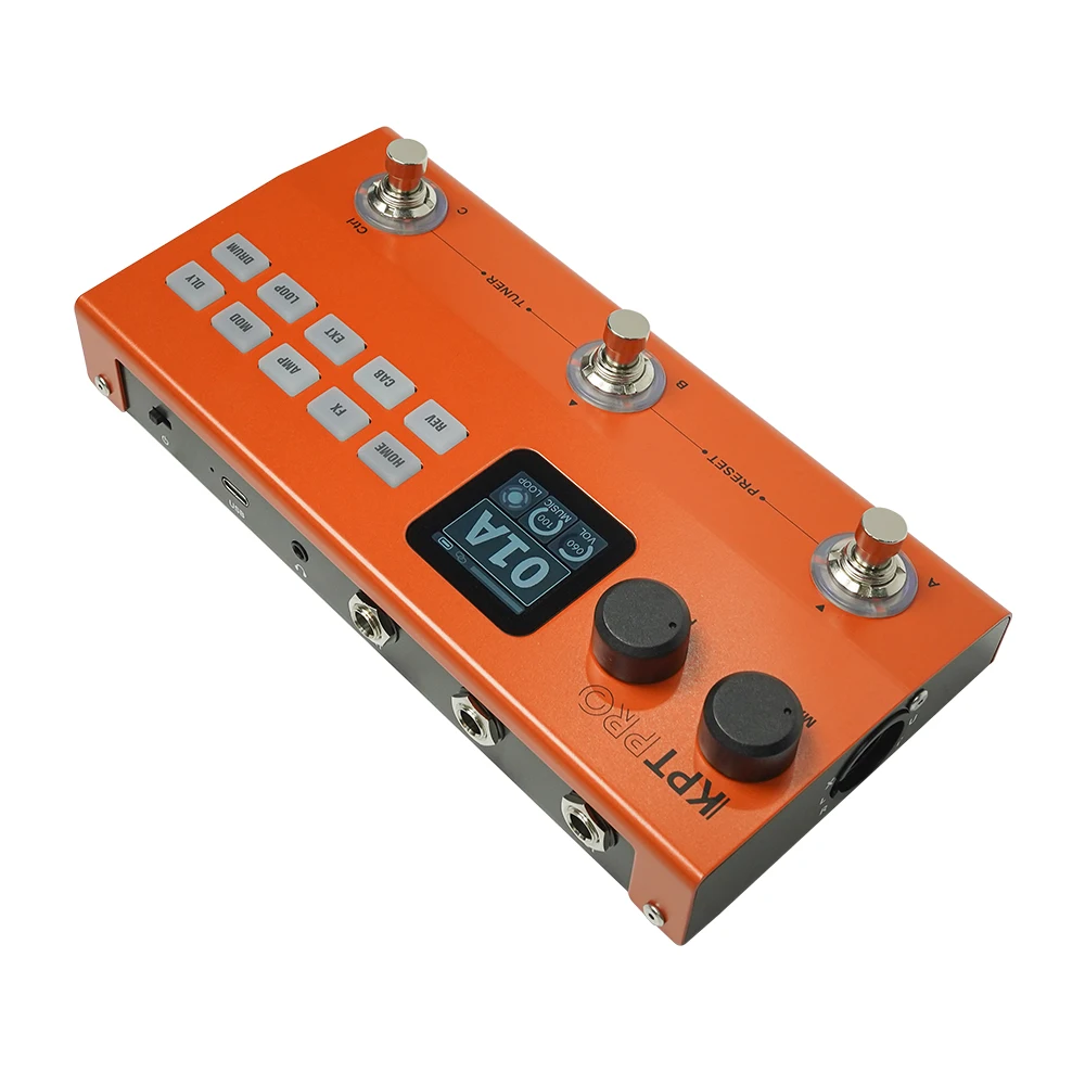M-VAVE TANK-G KPT PRO Multi-Effects Pedal Upgraded Version for Guitar Bass Amp Modeler IR Loader Rechargeable Processor Replace