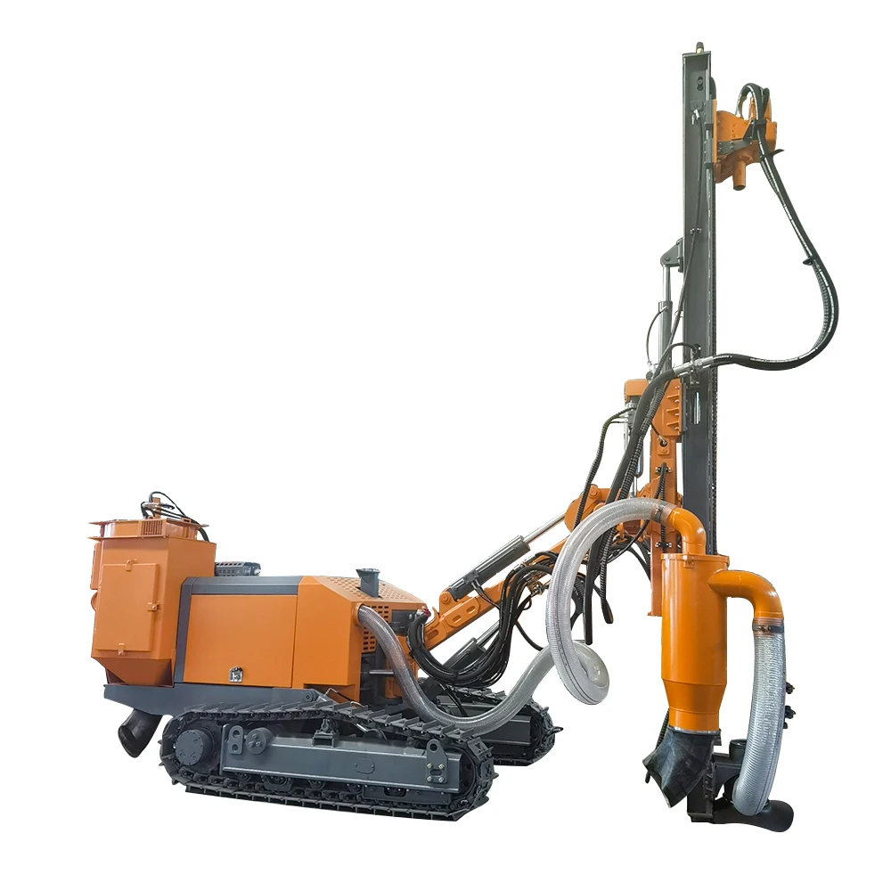 Crawler DTH Drill Rig for Mining and Quarrying, Efficient Blasthole Drilling with 90-146mm Diameter Range