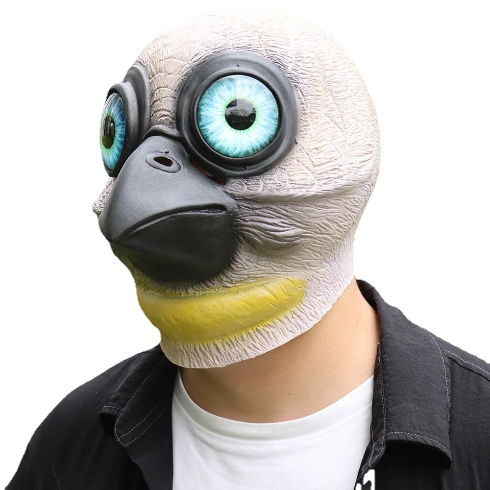 Big Eye Bird Monster Mask Rave Party Spettrale pappagallo alieno Copricapo animale Cosplay Party Puntelli di Halloween