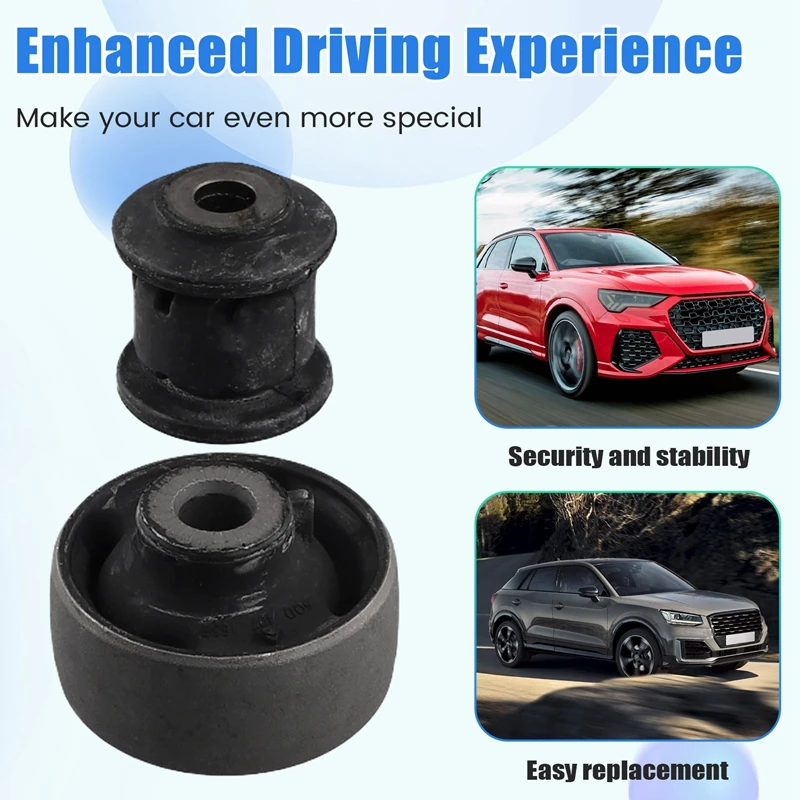 4 Pcs Rubber Sleeve Front Control Arm Bushing For VW Golf 7 Mk7 Passat B8 Arteon Tiguan  A3 Q2 5Q0407182 5Q0407183