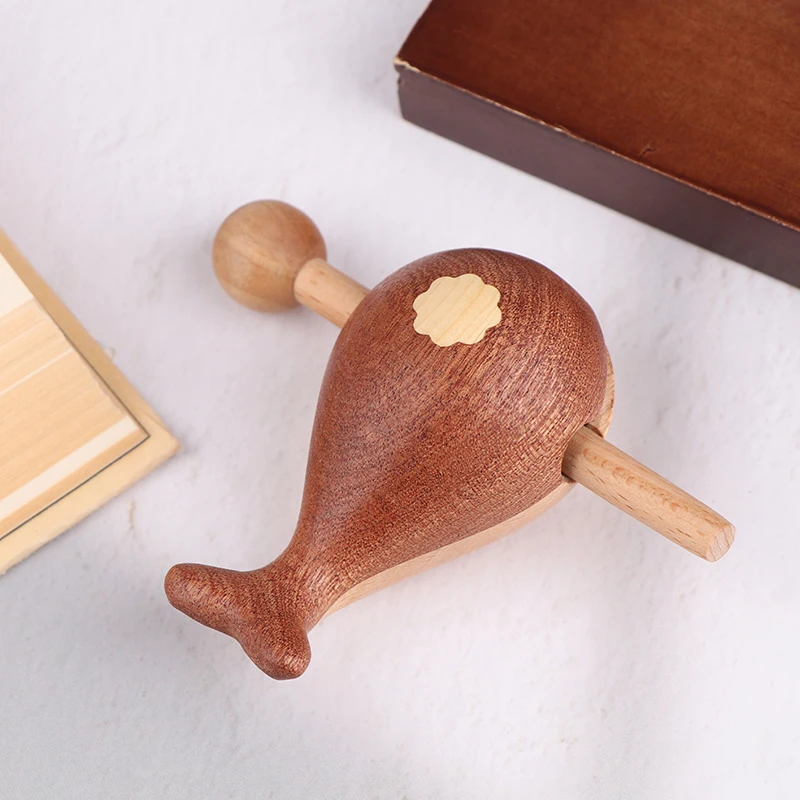 Temple Block Percussion Instrument Traditional Musical Toy Portable Meditation Classical Buddhist Gift Wooden Fish Toy