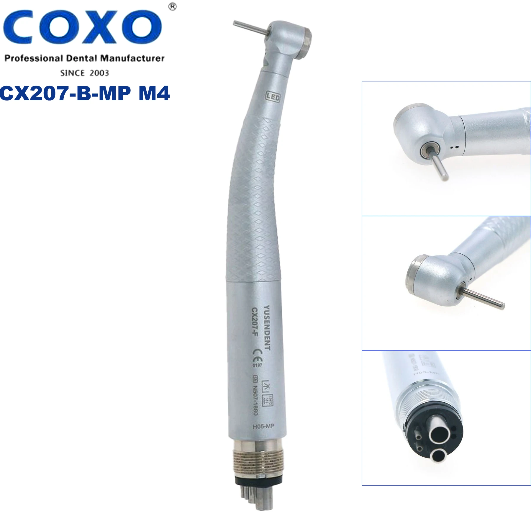 

COXO Dental Ultra Small Mini Head Air Turbine Handpiece for Kids CX207-B-MP M4