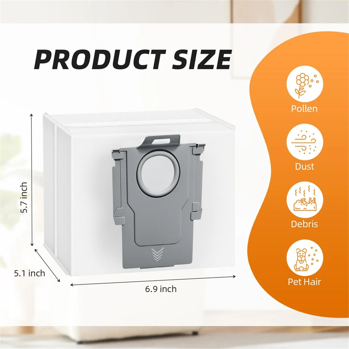 FZFZ 14팩 대용량 진공백 (Q5, Q5 Pro+, Q8 MAX, Q8Max+, MAX, S8 Pro Ultra, S8, S7 MAX 진공청소기용)