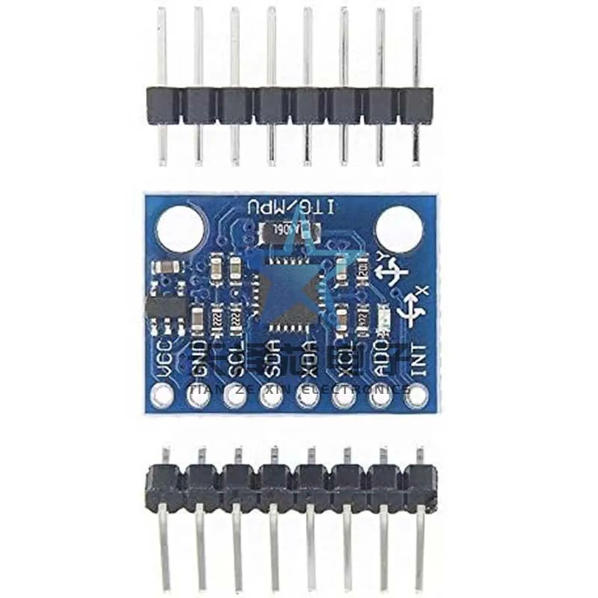 Gy-521 Mpu-6050 Modul Dreiachsiges Beschleunigungsgyroskop 6Dof-Modul mit Code-Schematischem Diagramm