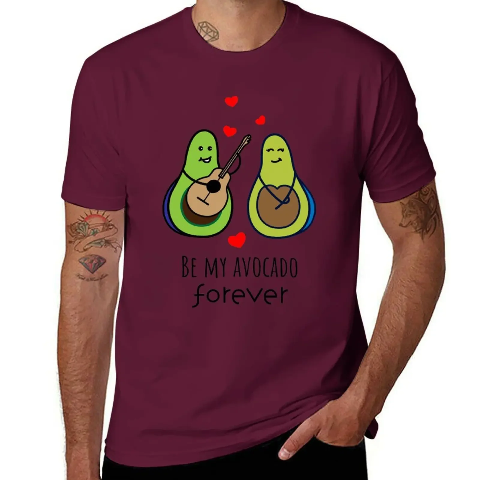 Be my avocado forever T-Shirt plus sizes cute tops cotton boys animal print men t shirts mens designer clothes Short Sleeve 2024