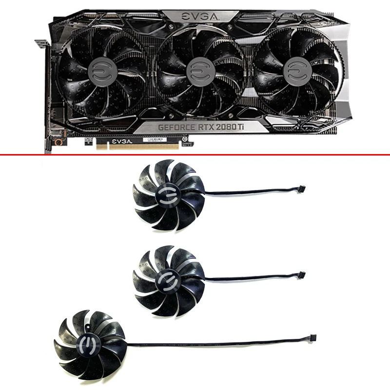 

Новый охлаждающий вентилятор 87 мм 4-контактный PLD09220S12H для EVGA GeForce RTX 2080 Ti FTW3 ULTRA тройные вентиляторы для видеокарты