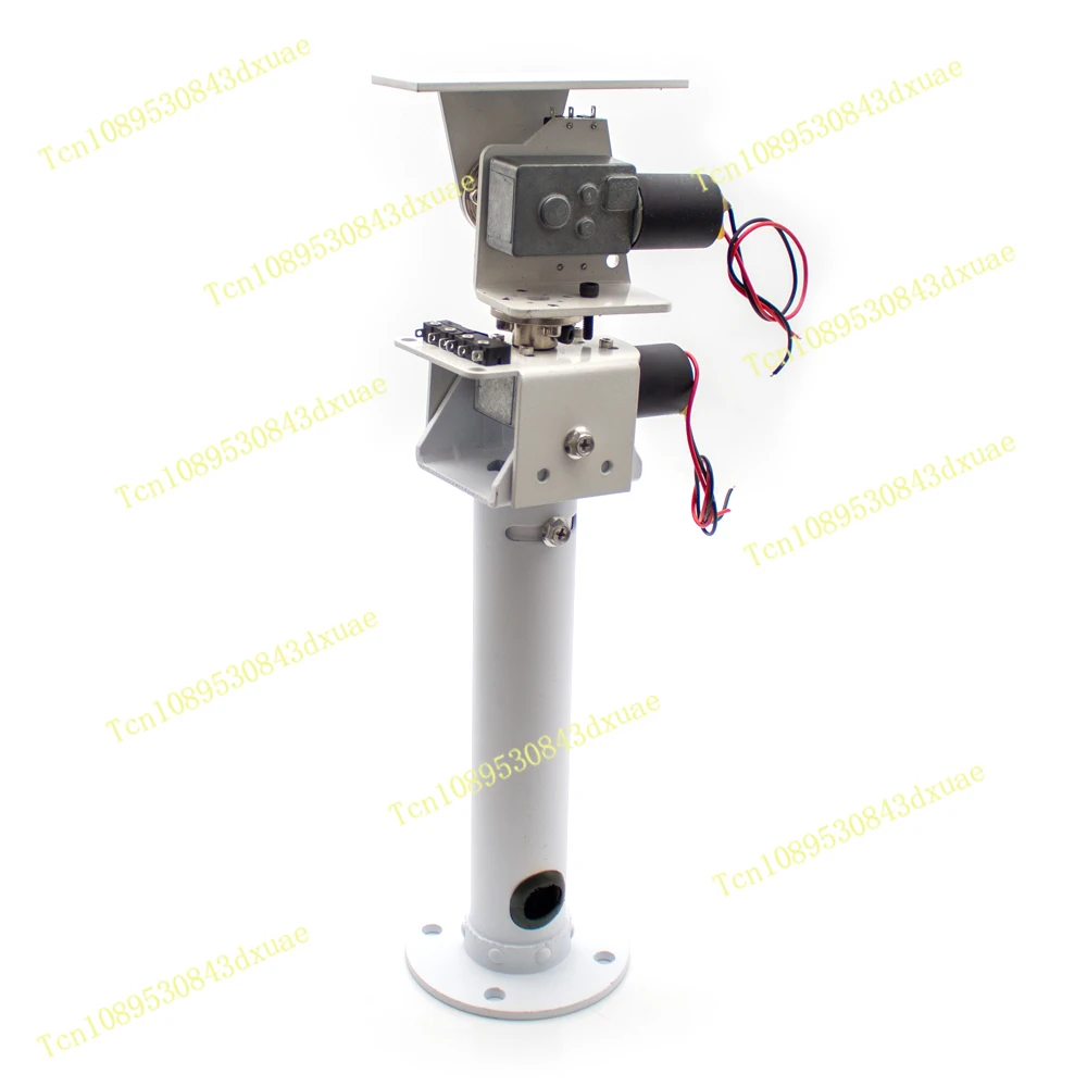 DIY DC Dual Axis Pan Tilt Solar Tracking and Monitoring Robot Heavy Load High Torque All Metal X Axis Y Axis Worm Gear Motor