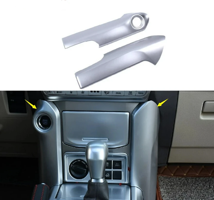 

Украшение автомобиля, кнопка запуска, рамка, отделка, внутренняя крышка переключателя ключей, аксессуары, детали для Toyota Land Cruiser Prado 150 2018-2020