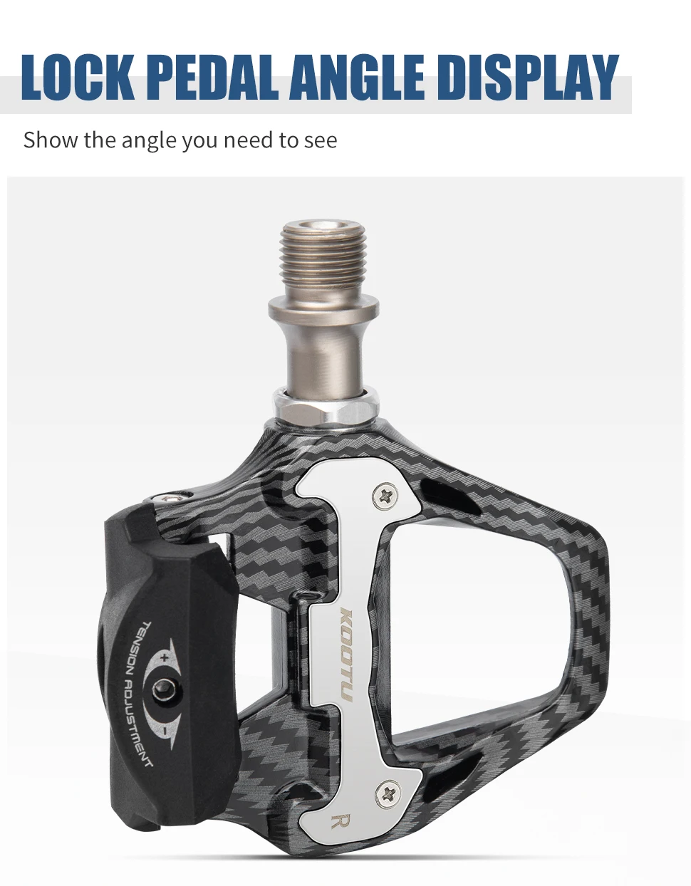 Pedales automáticos para bicicleta de carretera, pedales con clip de carbono con rodamientos sellados, funciona con peda