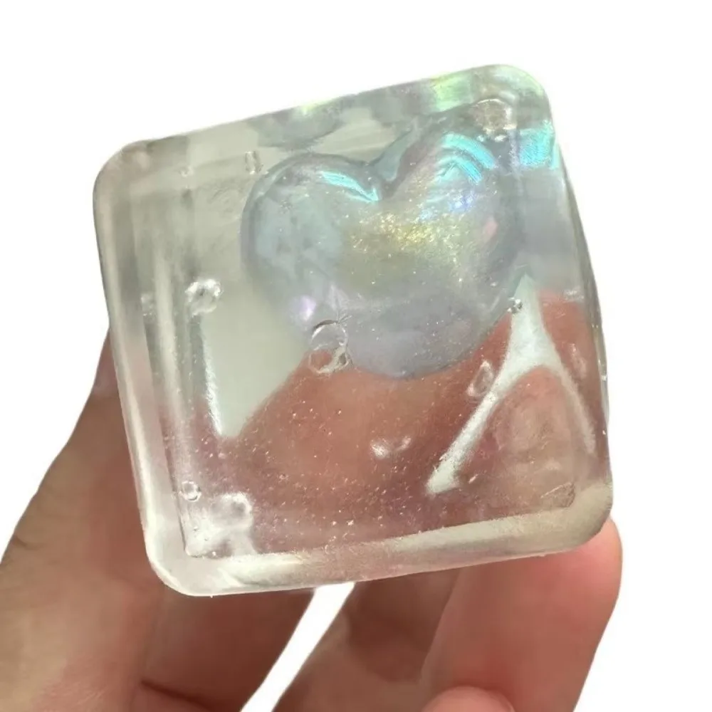 

Мягкая светящаяся игрушка-антистресс в форме сердца 3,5 см, медленно восстанавливающая форму, кубик для снятия стресса, мальтозный кубик для детей