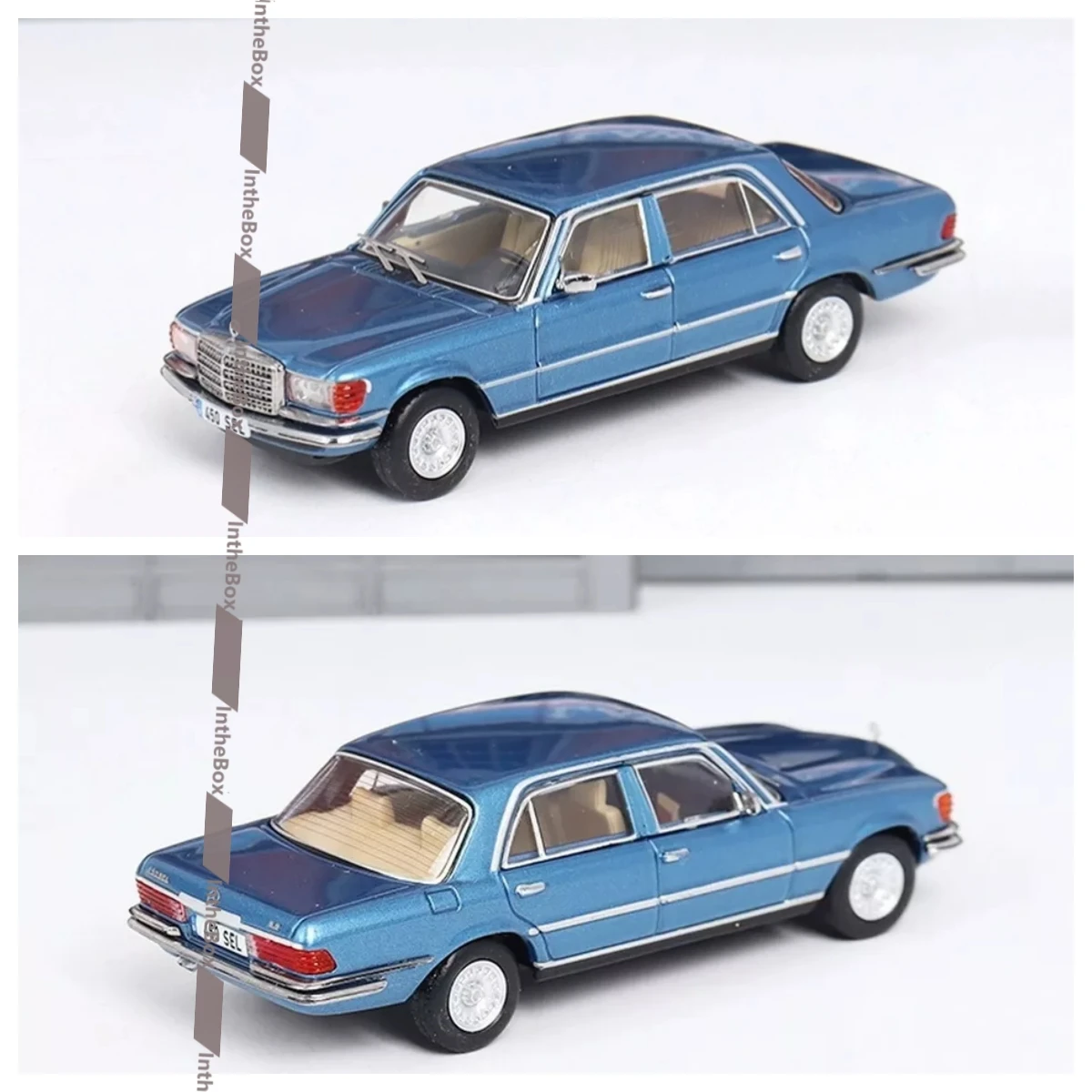 MB 450 SEL BLUE масштаб 1:64 от MAXWELL Car Collection Limited Edition, хобби-игрушки