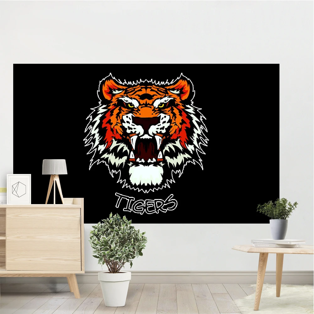 

Tiger Tapestry Roaring Animal Wall Tapestries Bedroom Living Room Dorm Wall