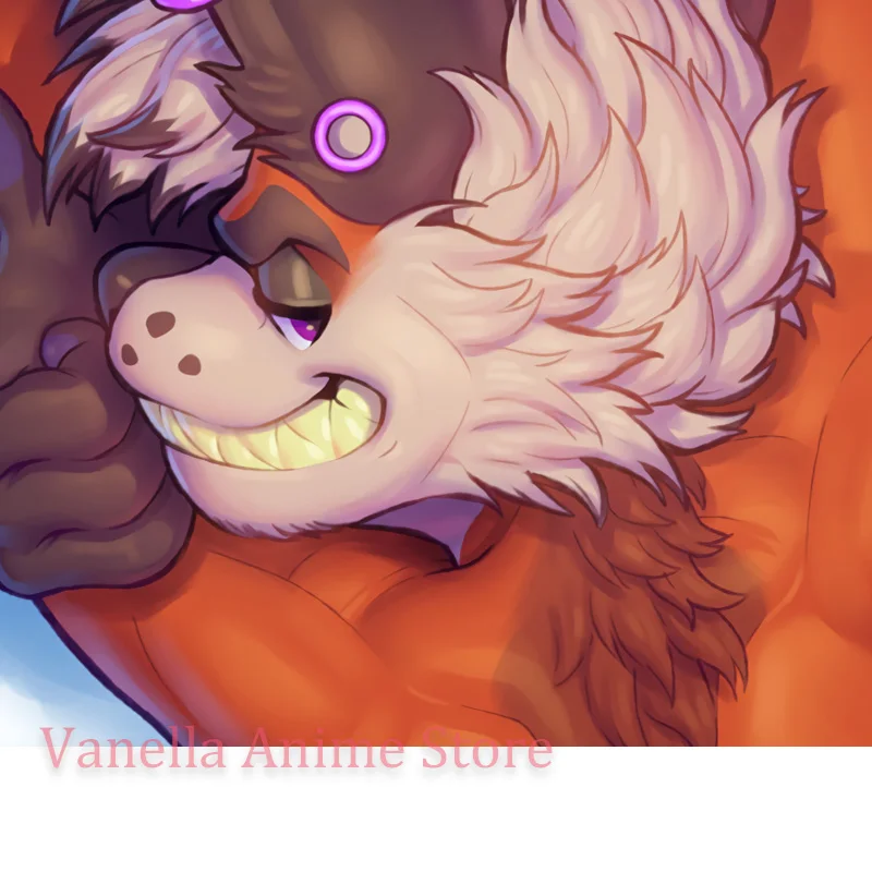 

Наволочка для подушки-дакимакуры с аниме-принтом: сексуальная лиса-волкодав, двусторонняя печать, в натуральную величину, подарок