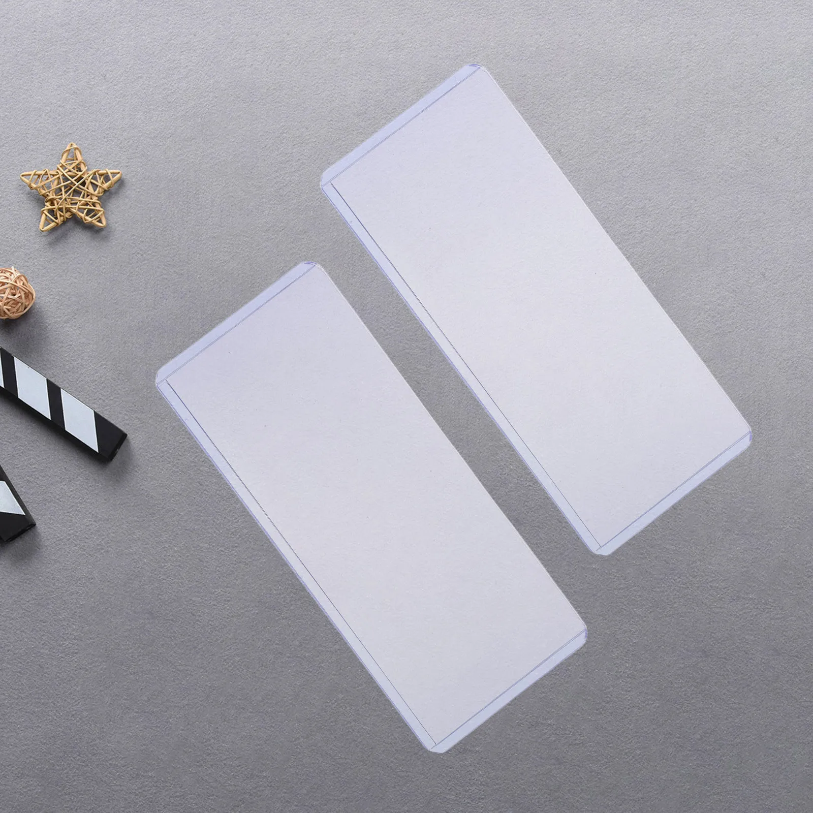 20Pcs Transparent PVC Bill Holder Clear Money Sleeve for Cash Photos Receipts Home Office Travel Storage Cash Storage