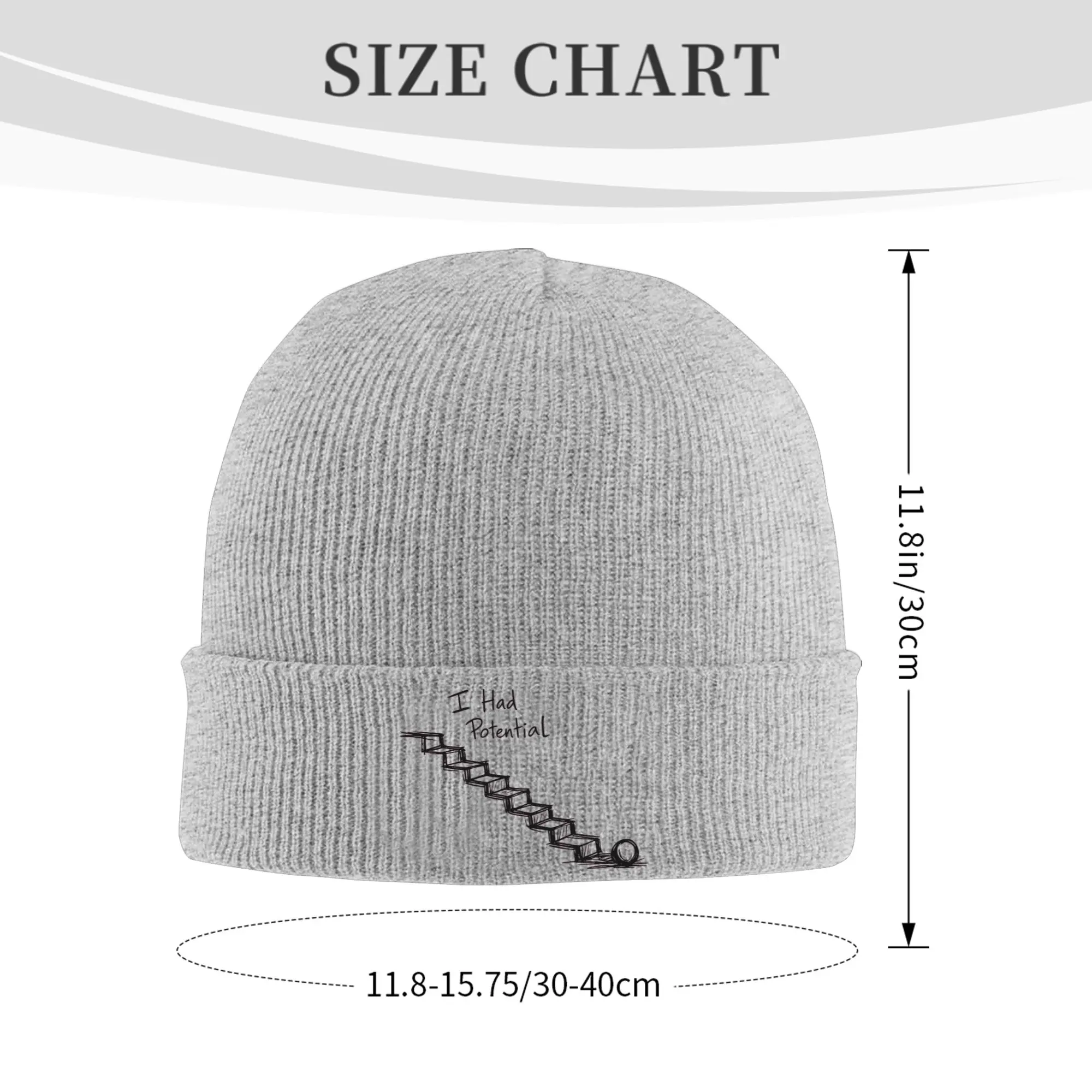 I Had Potential Hat Autumn Winter Beanies Baggy Project Hail Mary  Caps Unisex Acrylic Skullcap