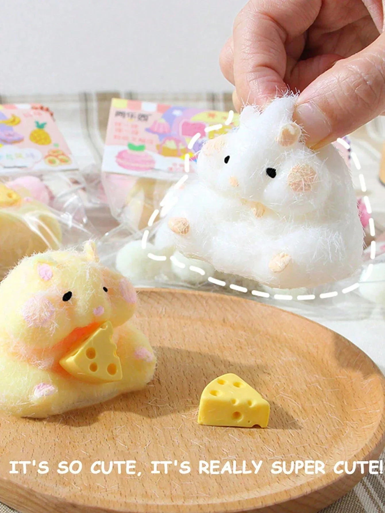 Cute Hamster Squishy Toys Accessories, Random Color