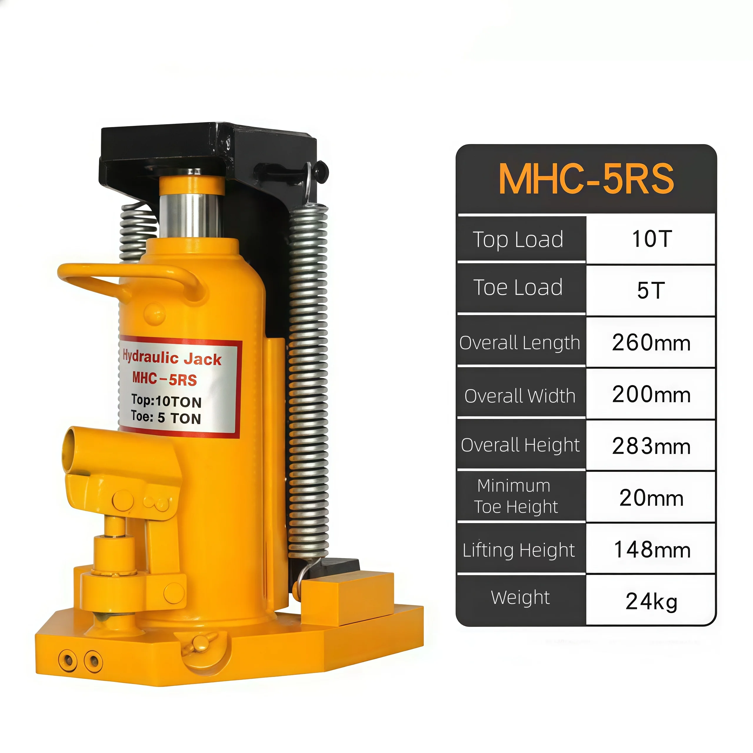 

Hydraulic Steel Bottle Jack Lifting Automotive Welded Detachable Handle Rod For Auto Repair Industrial (10T)