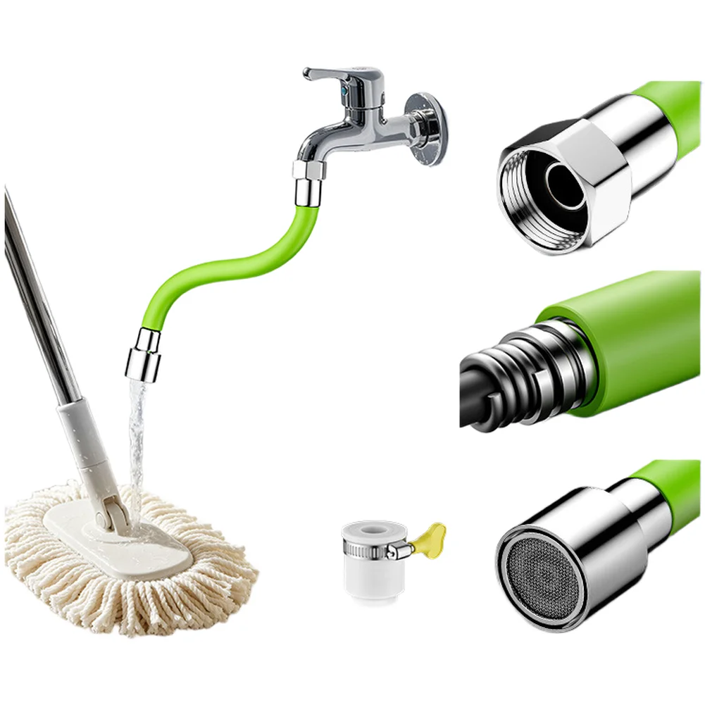 

Faucet Water Extension Extender 360 Degree Extension Tube Adapter Adjustable Bent Faucet Bendable Hose