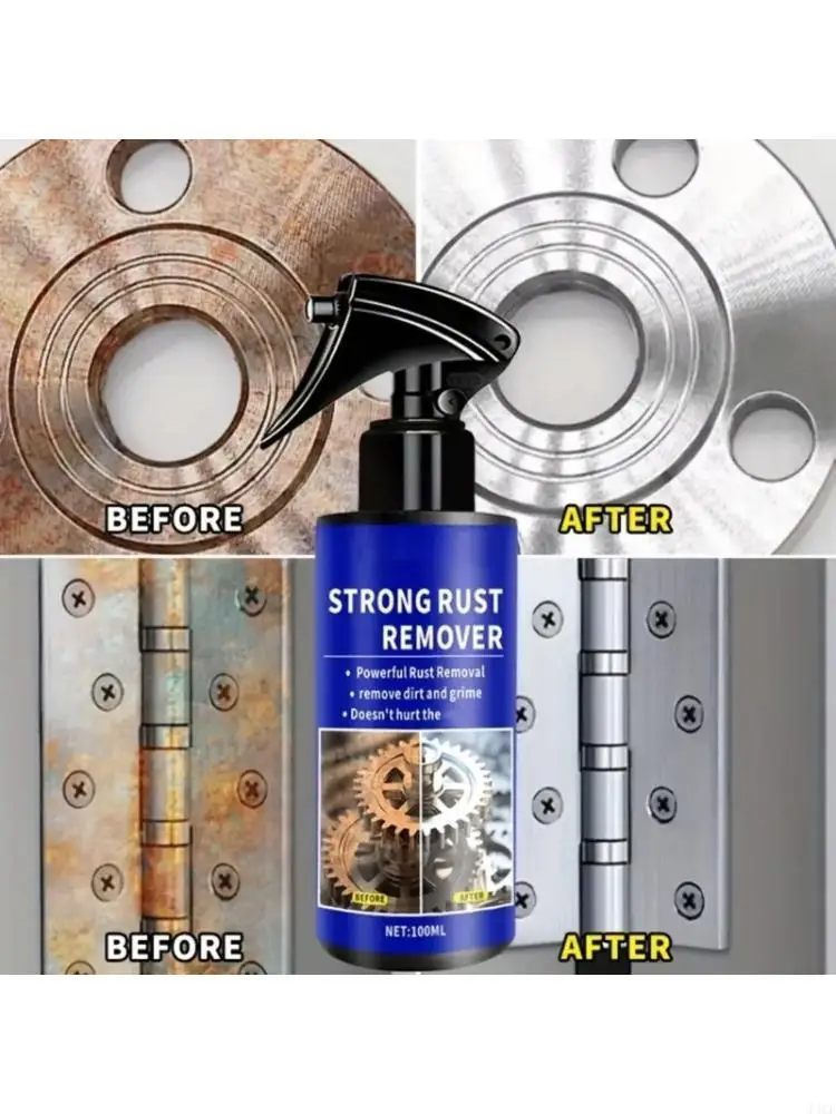 F1CF Car Rust Remover Sprayer Metal Paint Cleaner Car Maintenance Iron Powder Cleaning