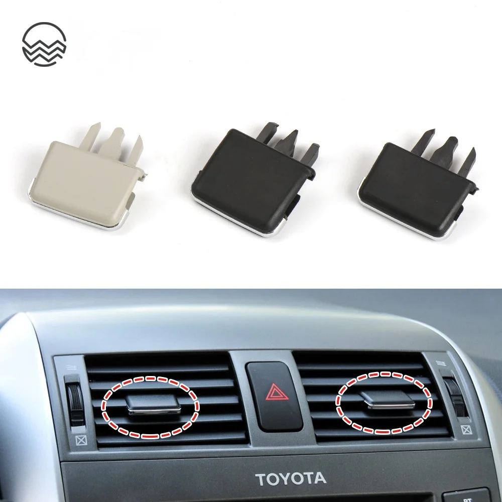 Car Left Right Dashboard Center Fresh A/C Vent Grille Louvre Blade Slice Air Conditioning Leaf Clip For Toyota Corolla 2007-2013