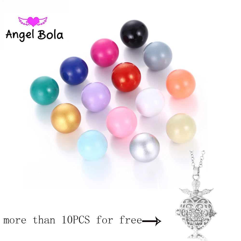 Angel Ball Wholesale Jewelry  Eco-friendly Copper Fashion Jewelry Sound Ball 16mm Music Ball For Women Pendants