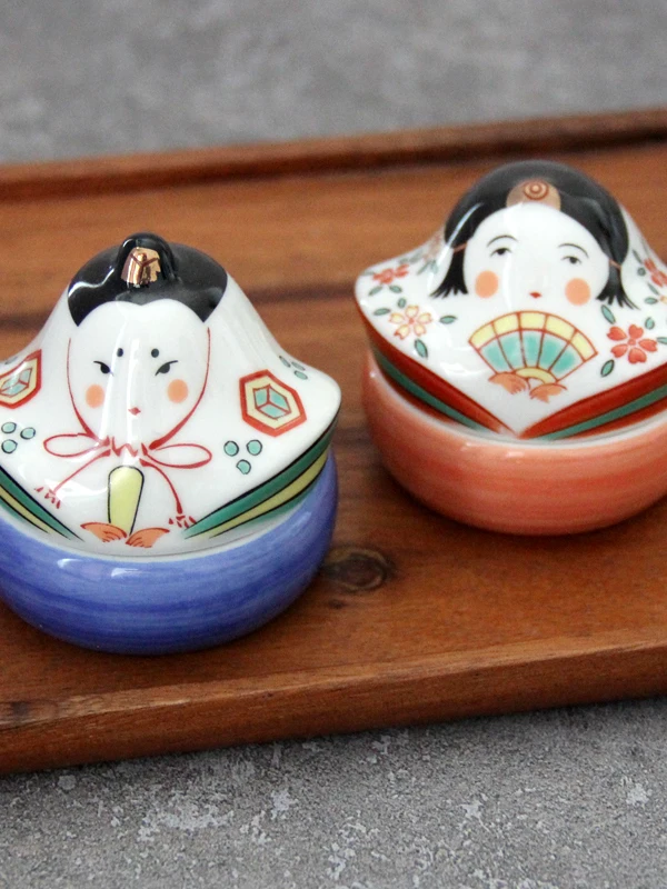 Japanese Style Ceramic Hand-Painted Dessert Plate Vintage Two-Tone Covered Dish Appetizer Sauce Dish Dining Utensils