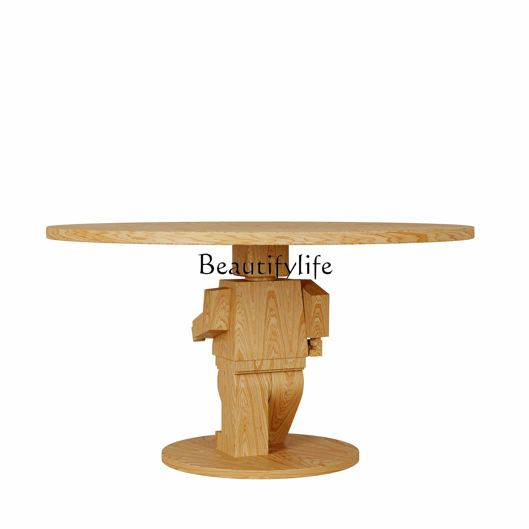 Solid Wood Interesting Furniture Dining Table Small Apartment Solid Wood Table