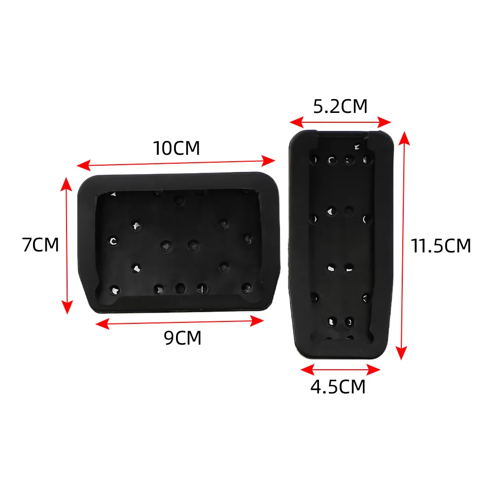 Car Foot Pedal Pads Covers for Tesla Model 3 Y Highland 2024 2023 2022 Accessories Accelerator Brake Rest Pedal Pads Mat