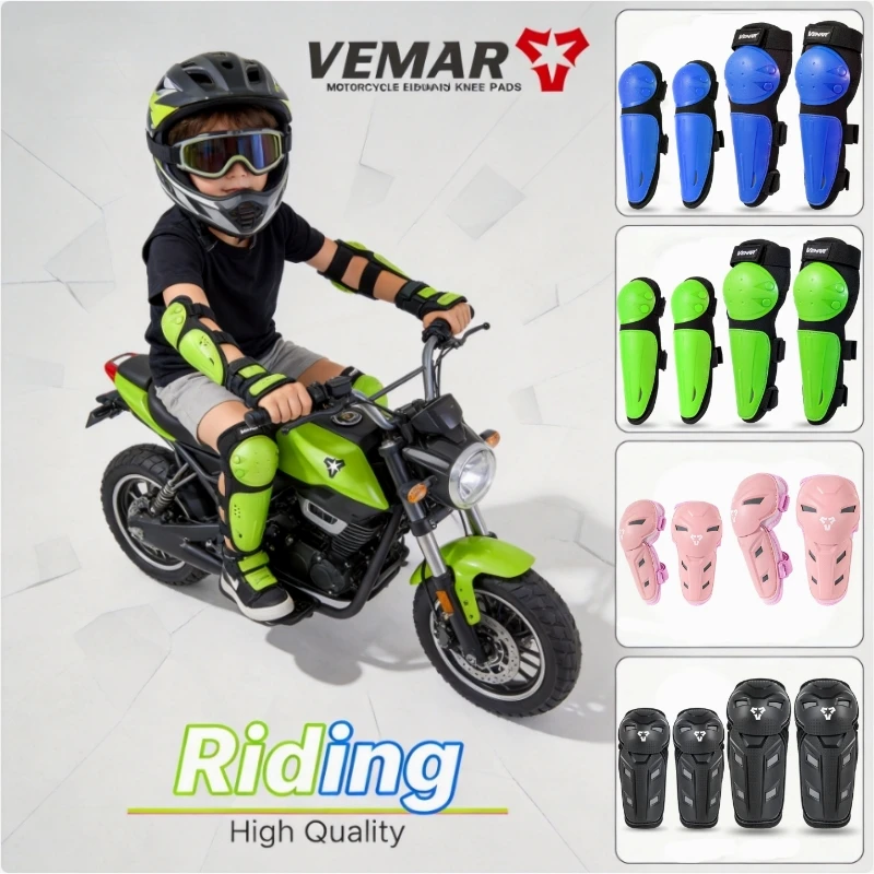 VEMAR子供用膝肘パッドセット、オートバイ乗車用、耐久性の - Motorcycle Gear Youth のレビューと価格