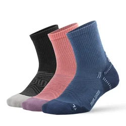 ALWOOD-Chaussettes de Course en Coton Traitées pour Homme et Femme, Coussin Respirant, Anti-humidité, Anti-Rinçage, 3 Paires