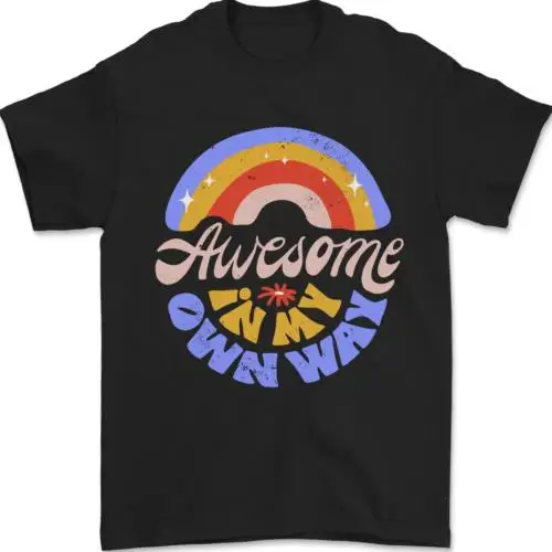 Awesome in My Own Way Different Autistic Mens T-Shirt 100% Cotton