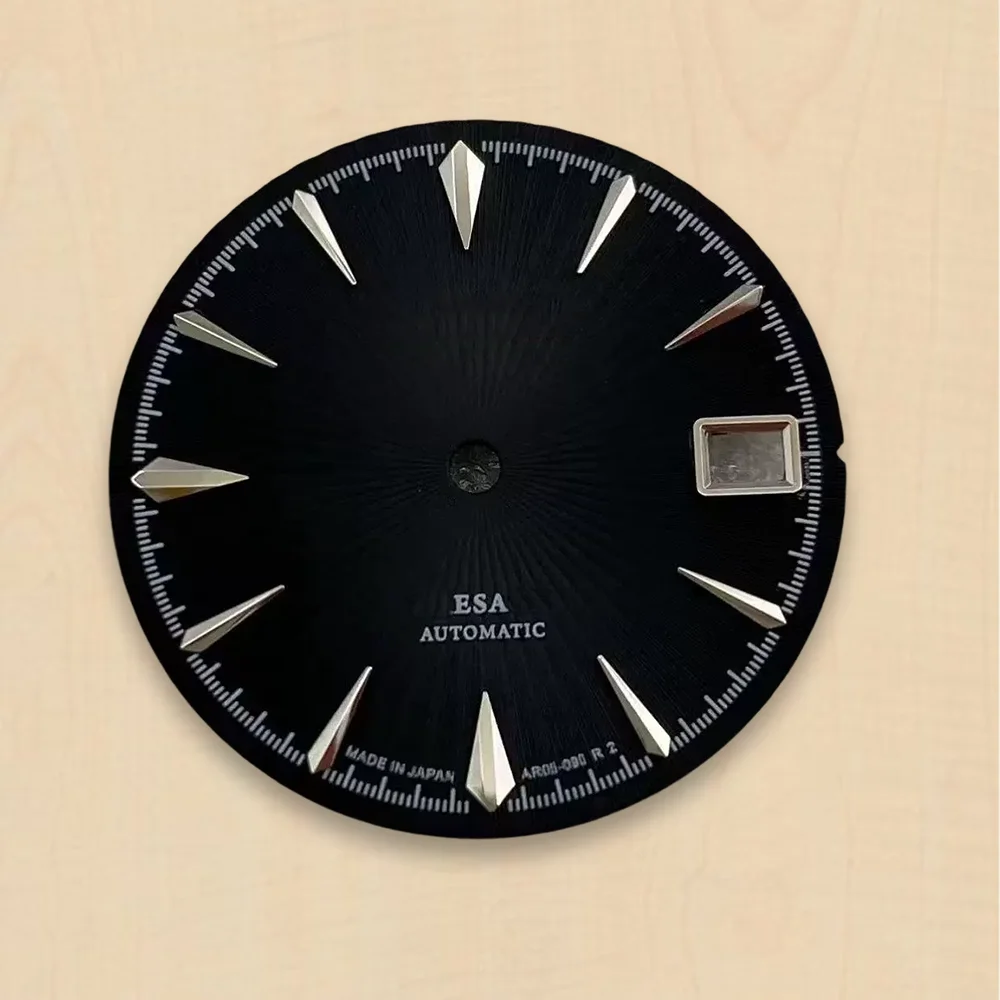 nh35 Dial Cocktail Dial 28.5mm S Dial Fit NH35/NH36 Movement Vertical Grain Dial Watch Modification Accessories