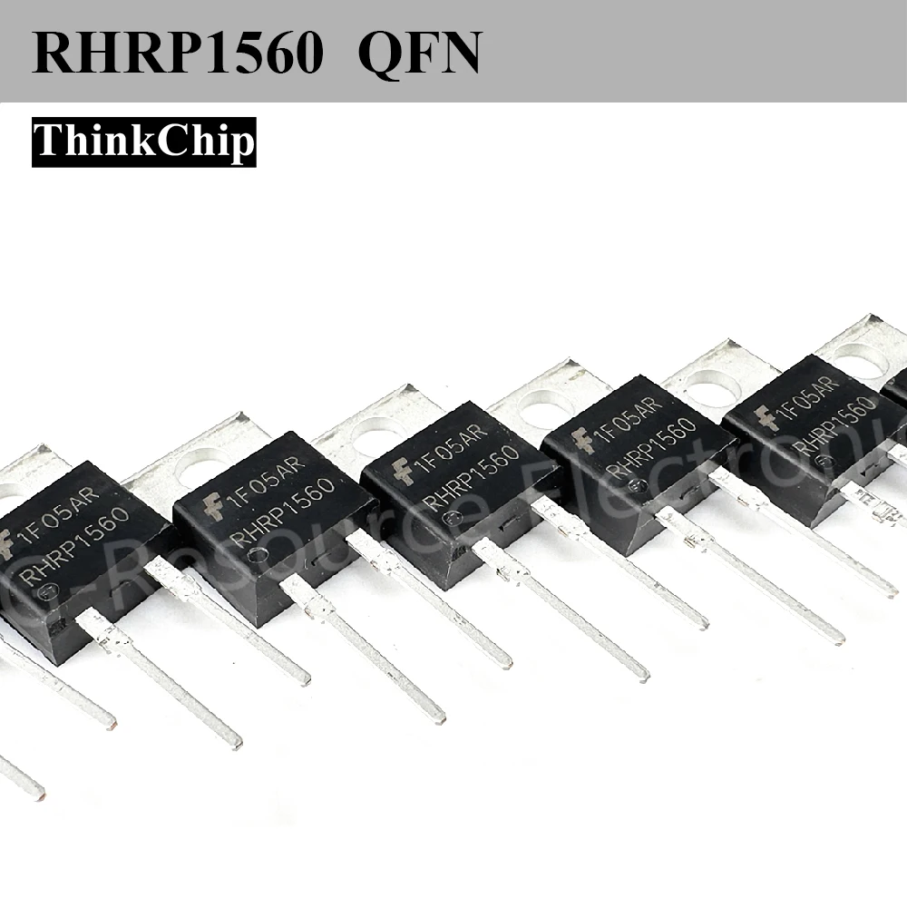 (10 pcs) RHRP1560 TO-220 Ultrafast Recovery Diode 600V 15A 30ns Trr for SMPS Rectifier Clamp