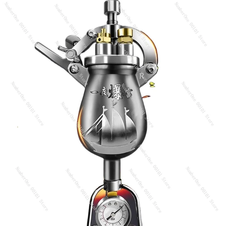 

Vintage Hand Crank Popcorn Maker, Mini Household Traditional Popper, 304 Stainless Steel Food Grade