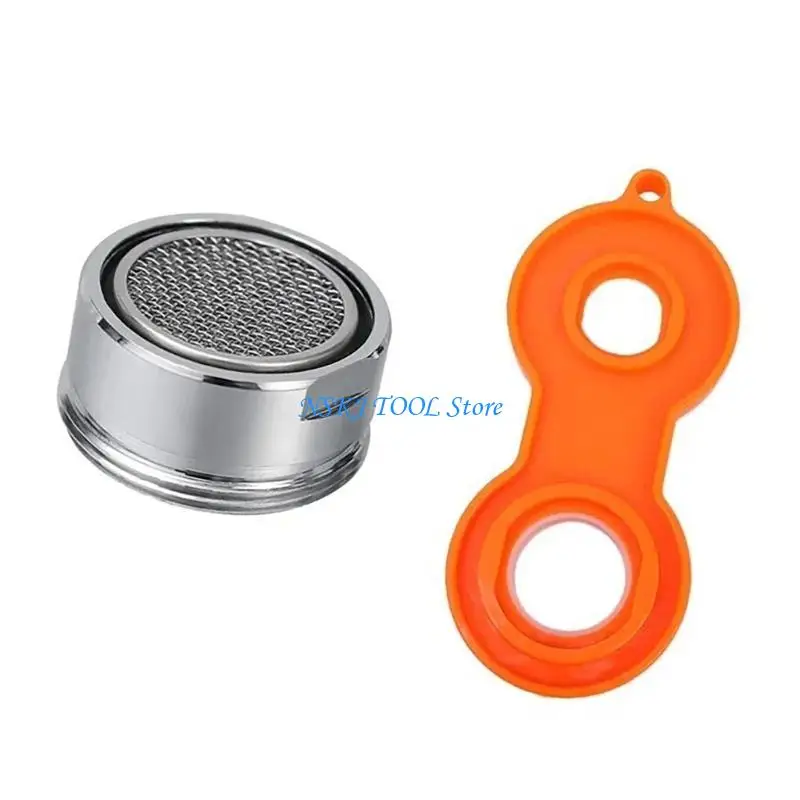

L8RC Innovative Brass Faucet Aerator 24mm Thread Water Saving Solution for Home