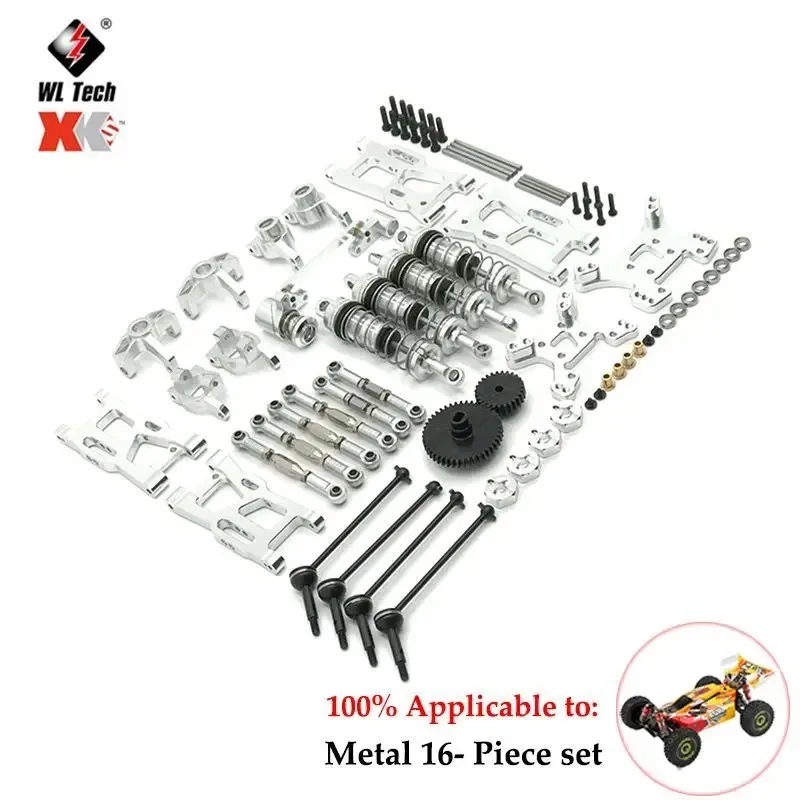 WLtoys 144001 144002 144010 124017 124019 huśtawka metalowa ramię kierownicy zestaw pręt łączący RC ulepszenia samochodu części akcesoria samochodowe