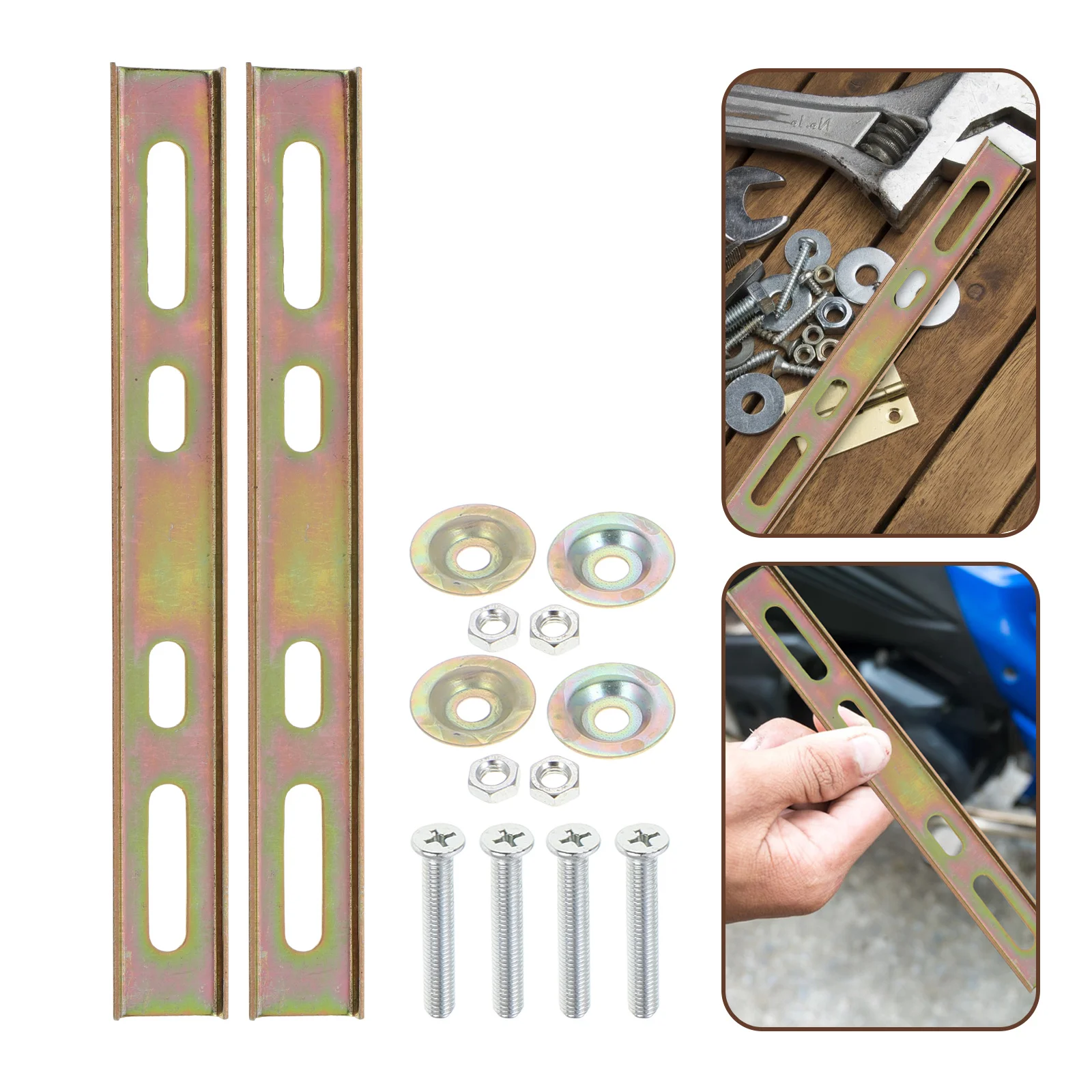 

1Set Scooter Rear Shelf Board Bracket Durable Base Plate Increased Storage Luggage Rack Holder Motorbike Trunk Mount