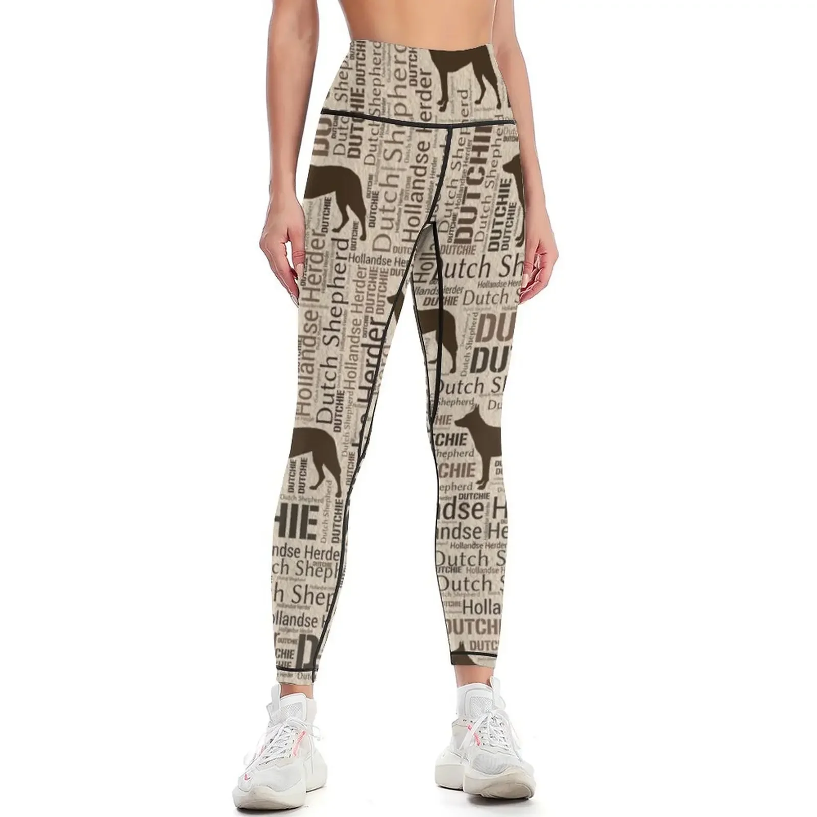 

Dutch Shepherd - Hollandse Herder - Dutchie Leggings sport pants gym pants Sports female Women sportwear Womens Leggings